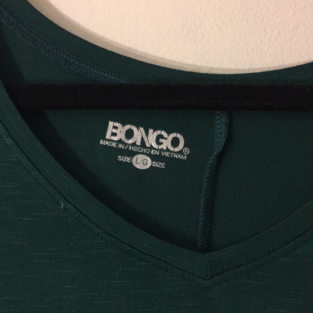 Nwot Emerald Green Basic V Neck - image 2